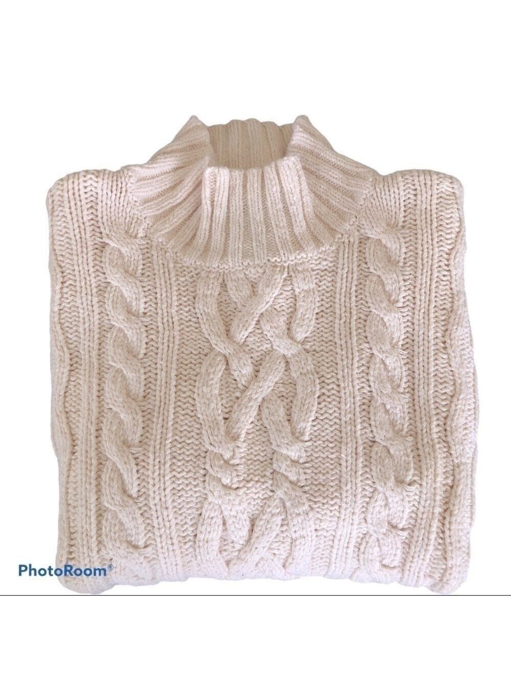 F by Faconnable Cable Knit Sweater Size XS